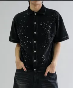 【EPNK】Rhinestone faded cardigan L