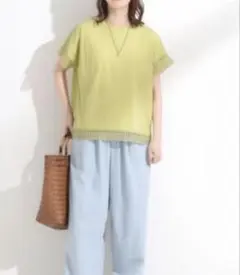 1 シューラルー　新品タグ付き　ひんやり　レース付きTシャツ　Sサイズのサムネイル