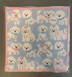 完売品　WEB限定カラー　ラブラリーフェイラー　モフモフワンチャン　ハンカチ