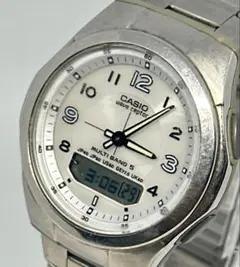 CASIO wave ceptor WVA-M480 ソーラー電波メンズ稼働品