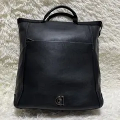 【極美品】COLE HAAN レザー リュック 3way 黒 ブラック