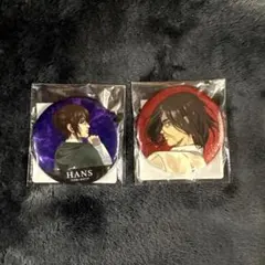 進撃の巨人 くじメイト戦う背中　缶バッジ 2個セット(ハンジ・エレン)