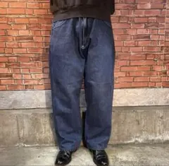 YOKE 21SS ワイドデニム デニムパンツ カットオフ ベルト付 スラックス
