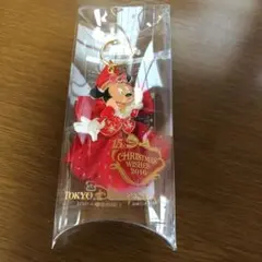 ディズニーシー クリスマスウィッシュ 2016 ミニー  キーホルダー チェーン