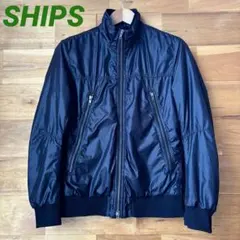 【SHIPS シップス】ブルゾン ナイロン ブラック 軽量あったか 季節変わり目のサムネイル