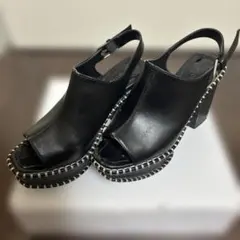 MOUSSY 厚底サンダル ブラックのサムネイル