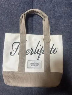 【値下げ不可×】Her lip to HLT Mini Tote ivory 白 値下げ不可×】Her lip to HLT Mini Tote ivory 白 - メルカリ