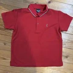 COMME CA ISM レッド ポロシャツ 140A