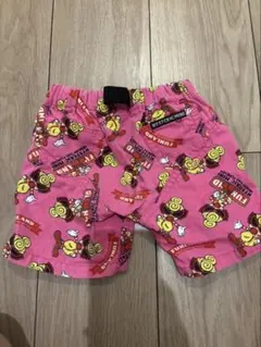 キャラクター柄 ピンク ハーフパンツ 80