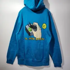 ぶ*m様 面白　フーディーパーカー　M　バックプリント　カブトムシ　ギャグ　状態