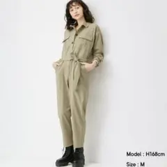❤️GU❤️XXL ジャンプスーツ(長袖)YG+E ジーユー オールインワン