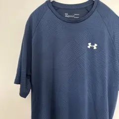 トシ様UNDER ARMOUR Tシャツ ネイビー XL ワンポイント ロゴ