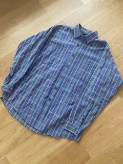 雪なし　90s patagonia チェック柄 長袖ネルシャツ Lサイズ