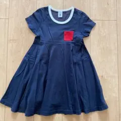 5ans★プチバトー★フレアワンピース★トリコカラー