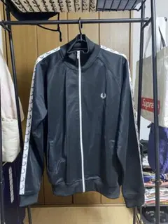 フレッドペリー  ジャージ M 黒 白 ワンポイント ロゴ