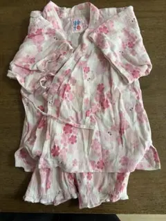 桜の花柄甚平 100cm