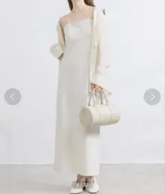 キャミロングワンピース タイト