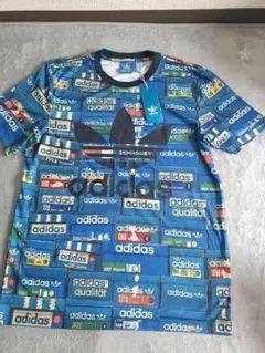 adidas 総柄ロゴT S トレフォイル Y2K - メルカリ
