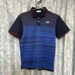 YONEX ヨネックス　ゲームシャツ　襟付き　ユニフォーム　ネイビー