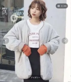 tiptop 【2サイズ展開】キルティングリバーシブルブルゾン