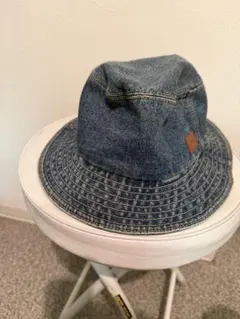 新品タグ付きDENIM&DANGAREE デニム&ダンガリーワッペンハット58F 