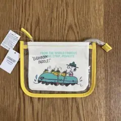 スヌーピー レイヤー ポーチ イエロー
