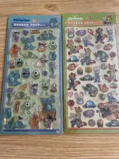 ボンボンドロップシール　正規品　ディズニー　ズートピア　モンスターズインク