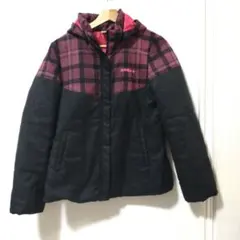 adidas NEO Mサイズ ジャンパー 黒・ピンク・チェック柄