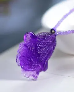 ⭐︎【天然】アメジスト ネックレス 35x30.5x16.2mm