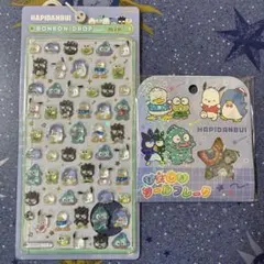 サンリオ　はぴだんぶい　ボンボンドロップシールミニ　おはじきシールフレーク