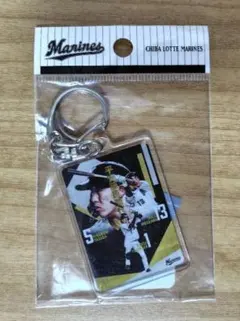 ☆新品☆平安藤原　アクリルキーホルダー 千葉ロッテマリーンズ