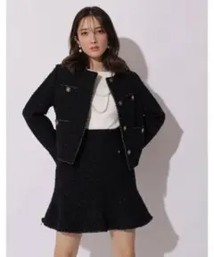 【3/6〜出品を一時停止します】アプワイザーリッシェ　ミックスツイードジャケット