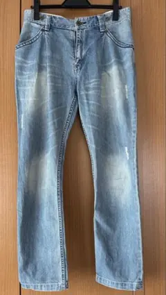 Beamsサスペンダー付き デニム パンツ ライトブルーのサムネイル
