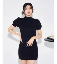 Darich DD ロゴタイトニットミニワンピース