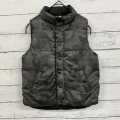 BABYGAP✨ダウンベスト【130】千鳥格子 チェック キッズ ブラウン