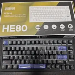 EPOMAKER HE80 有線ゲーミングキーボード ブラック RGB