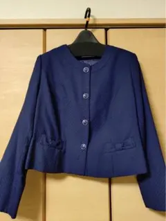 PRIVATE LABEL ノーカラージャケット ネイビーのサムネイル