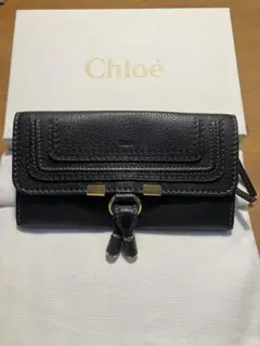 Chloé クロエ マーシー フラップ ロングウォレット 黒のサムネイル