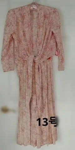 Laura Ashley フラワープリント ロングドレス　13号