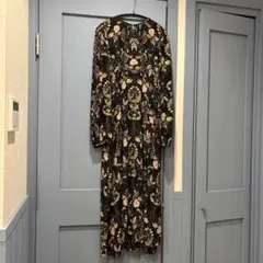 ZARA ザラ 花柄 フラワー ロング ワンピース フリー