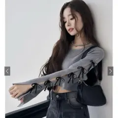 グレイル　フリージア　スリットスリーブリボンニットトップス(dr713)