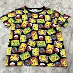 ポケットモンスター ピカチュウ 総柄 Tシャツ 140cmのサムネイル