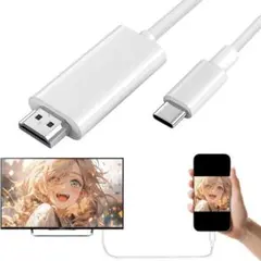 USB Type-C to HDMI 変換ケーブル 4K対応 映像出力 有線