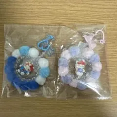 ハローキティ ポンポンキーホルダー　セット