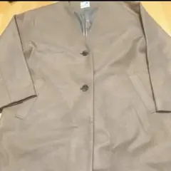 earth music&ecology ノーカラー コート　ロング　Lサイズ