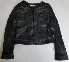 two. / two dot レザークロップドジャケット　トゥードット 羊革