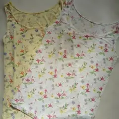 UNIQLO AIRism タンクトップ 花柄 2枚セットのサムネイル