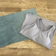 SCALA ブラトップ パープル ヨガラグ 滑り止め ブルー LAVA