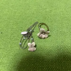 レネレイド ピアス＆ネックレス セット ピンク リボン - メルカリ