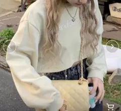 新品　クロップド丈スウェット　レディース